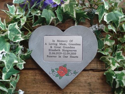 Personalised Heart with Plaque 2
